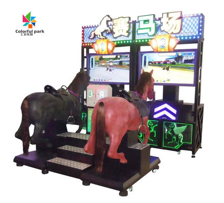 Nowoczesna analogowa symulowana gra wyścigowa konna z maszyną do gry na ekranie