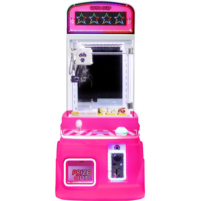 Pink Customized Mini Claws In Various Colors Coin-operated Plush Toy Arcade Game