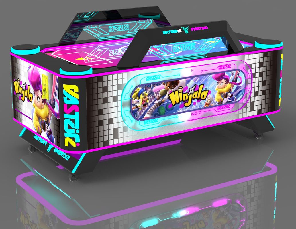Children's Air Hockey Table Game Console In English Arcade For Children Control Panel