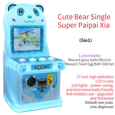 17-calowy Fashion Cute Bear Arcade Monetowa maszyna do gier