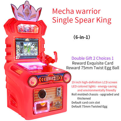 Zarządzanie monetami Mech Warrior Single Spear King Strzelanie Maszyny do gier dla dzieci