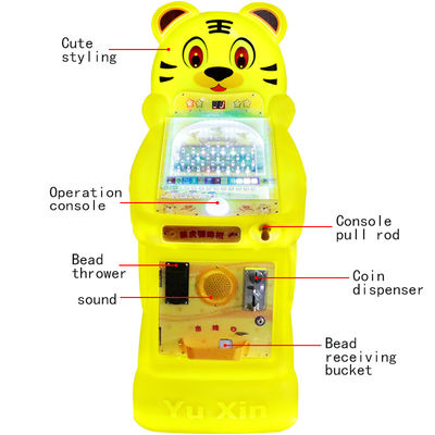 19mm Tiger Arcade Pinball Machine Zabawna rozrywka Kolorowa gra testowa