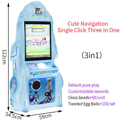 Arcade Game Console Design Children's Indoor Play Star Rocket Jednopętnowy Trzy w jednym