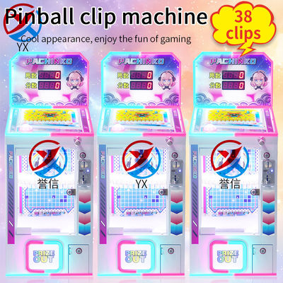 Nowy Pinball Clip Machine Internet Celebrity Gifts Machine Supermarket Game City Dzieci Scan Code, Coin Operated Commercial Stall Game Machine