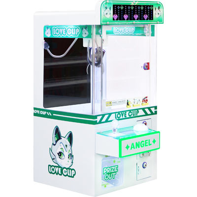 Wyposażone w monety LED Light Mini Claw Machine Hardware Cabinet Plush Toy Game Factory Na sprzedaż