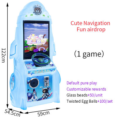 Gra dla dzieci z monetą Zabawny wnętrzowy park rozrywki Arcade Navi Machine